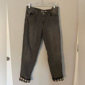 Fleece lined pants